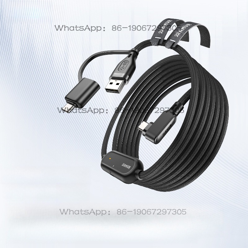 Usb Data Cable - Kabel USB 2w1 w oplocie, przedłużający