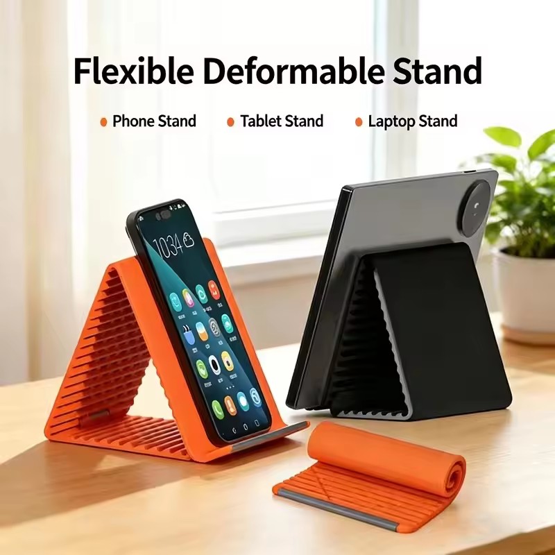 Phone Accessories Items - Uniwersalny, przenośny silikonowy stojak na telefon,