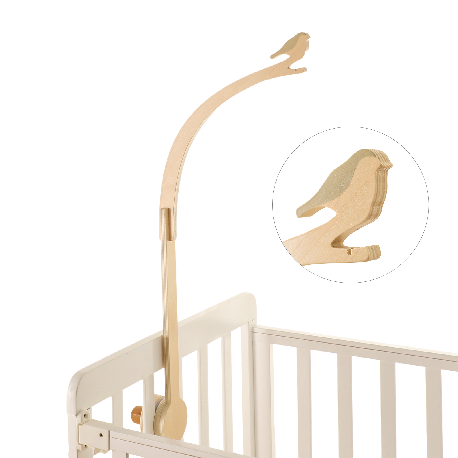 Phone Accessories Hanger - Mały drewniany wspornik do dzwonek do