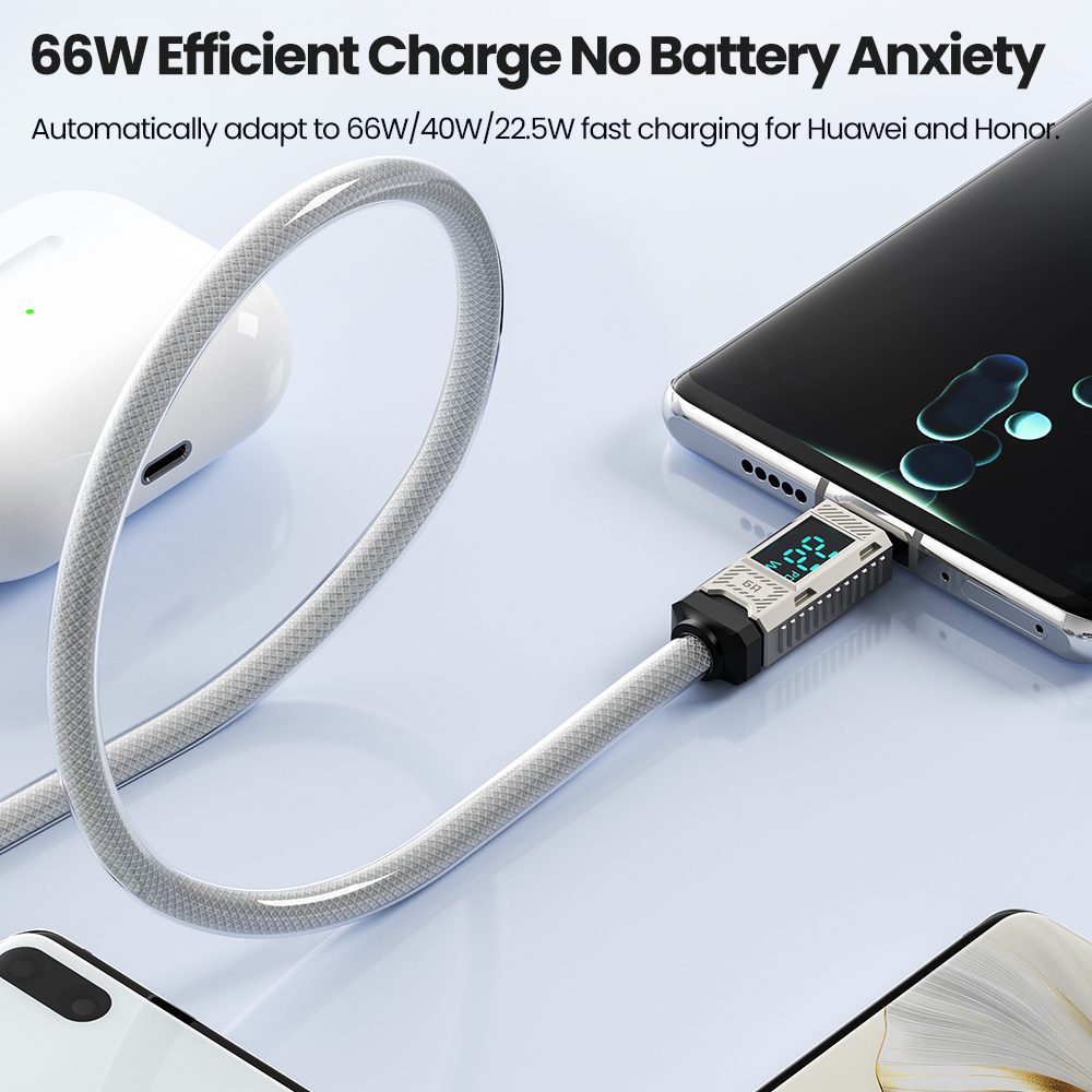 Kabel USB-C Toocki PD 66W 6A z – Usb Data Cable recenzja i cena