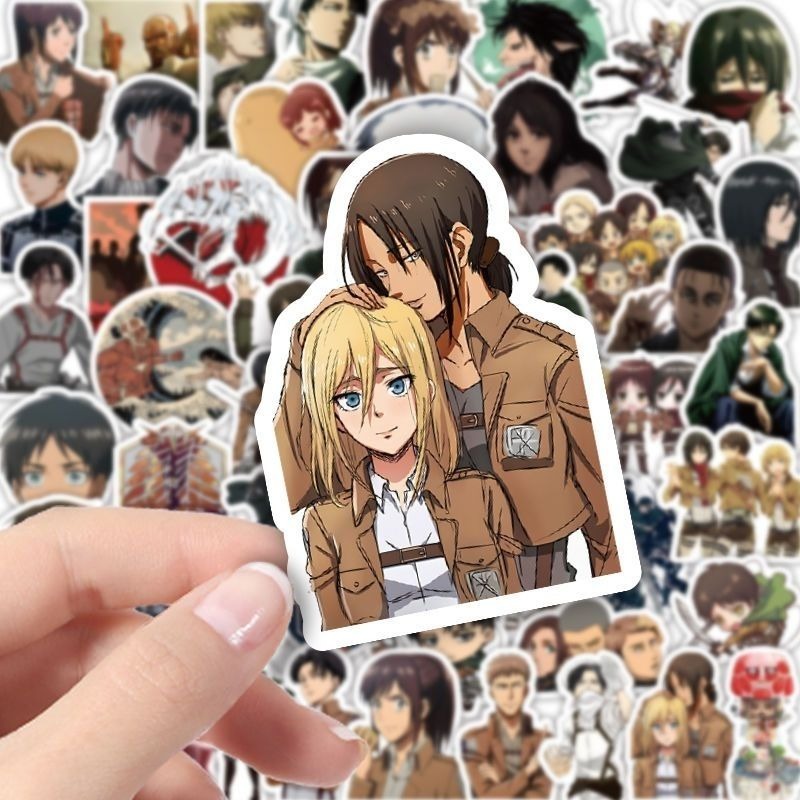 60 szt. Naklejek Anime Atak Ty – Phone Accessories Items recenzja i cena